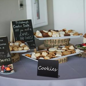 Mini signes de <span class=keywords><strong>tableau</strong></span> noir en forme de L pour <span class=keywords><strong>tableau</strong></span> noir petit <span class=keywords><strong>tableau</strong></span> noir étiquettes alimentaires étiquettes de <span class=keywords><strong>nom</strong></span> craie Tables de buffet de fête - Product Image 6