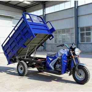 Tricycle agricole à trois roues >250cc, moto à essence avec side-car, benne ouverte motorisée - Product Image 3