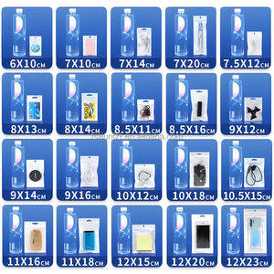 Emballage de <span class=keywords><strong>Film</strong></span> de perle blanc clair sac en plastique à fermeture éclair avec trou de suspension pour la coque de téléphone d'emballage - Product Image 3