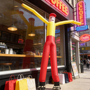 Gonfiabile Tridimensionale Danzante GM01 Colore Viola/Rosa, Pubblicità Sventolante con Mani Movibili - Product Image 2