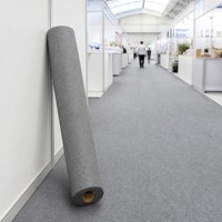 Maßgefertigter Roter Moderner Hochzeits- und Event-Bühnenboden-Teppich, Nadelfilz aus Polyester, Dicker Läufer für Gehwege und Treppen