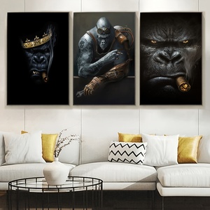 Nuevos diseños moda estética Animal arte impresión imágenes creativas póster pared arte cristal porcelana decoración pintura - Product Image 5