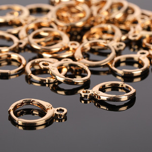 Copper Plated Round Ear <b>Clip</b> Converter For Earring Making 33mm - Product Image 1