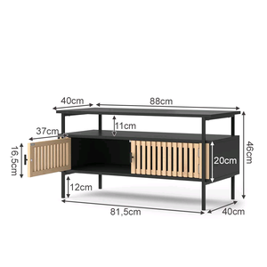 Eco Go Popular Best-seller Salon en bois et bambou <span class=keywords><strong>Meuble</strong></span> <span class=keywords><strong>TV</strong></span> <span class=keywords><strong>Meuble</strong></span> de rangement Organisateur avec porte en bambou - Product Image 6
