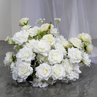 Table de mariage 2 mètres de long scène anniversaire décoration fleur rangée rayonne mariage décoration fleur rangée