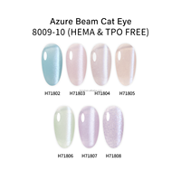 Nouveau vernis gel UV/LED DZ Azure Beam Cat Eye sans HEMA ni TPO, à retirer par trempage