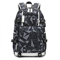 Sac à dos OEM Fashion Starry Night Sky Van Gogh Oxford à fermeture éclair, grand format, personnalisé, pour ordinateur portable, tablette, voyage, école, avec plusieurs poches