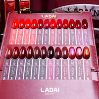ZRKGEL Vente en gros Ladai 24 couleurs rouge sans HEMA/TPO Gel UV longue durée hautement pigmenté Kit de vernis à ongles marque privée OEM/ODM