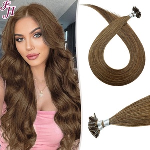 FH Wholesale Russian Hair Extensions #4 Light Color <b>U</b> Tip <b>Nail</b> <b>U</b> Tip Keratin Hair Extension 100% Human Hair - Product Image 5