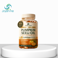 Gélules d'huile de graines de citrouille et de palmier nain (Saw Palmetto) en marque blanche OEM/ODM, conformes aux normes cGMP, sans OGM, sans gluten, 3000 mg, complément pour la santé de la prostate et des voies urinaires