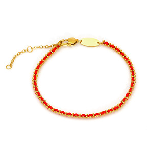 25 Nuevas Joyas <span class=keywords><strong>de</strong></span> Regalo para Parejas, <span class=keywords><strong>de</strong></span> Alta Gama y Lujo Ligero, Chapadas en Oro, con Cuerda Roja Francesa y Hierro del Signo Zodiacal, Unisex, para Oficina/Trabajo - Product Image 5