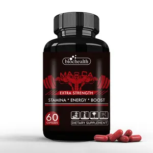 Biocaro Maca Root Capsules For Butt Hips Enlargement Maca Powder With Ginseng Black Maca Pills Extract Male Supplement
