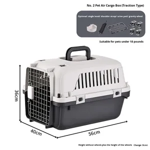 Cage de transport portable pour animaux de compagnie, multi-styles, détachable, pour l'extérieur, avec poignée télescopique rétractable et roues lisses - Product Image 6