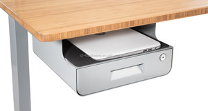 <span class=keywords><strong>Tiroir</strong></span> sous le bureau, <span class=keywords><strong>kit</strong></span> de <span class=keywords><strong>tiroir</strong></span> coulissant sous le bureau avec tablette pour ordinateur portable et tablette, organisateur de rangement de bureau, couleur noir et blanc - Product Image 5