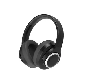 Headphone nirkabel Tws LOGO pabrik OEM Headset Hi-fi Stereo Over-Ear dengan mikrofon peredam bising hibrid
