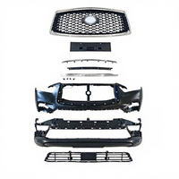RAYSEZE pour Infiniti 2018-2022 QX80 Kit Carrosserie Pare-chocs Avant et Arrière Grille Inférieure Sport Support de Phare Antibrouillard Infinite 62310-6GW0A