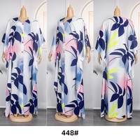 Robes de Soirée Africaines Grande Taille pour Femmes, Dashiki Boubou Robe Abaya Dubaï Caftan Maxi, Vêtements Africains Imprimés Ankara en Mousseline de Soie