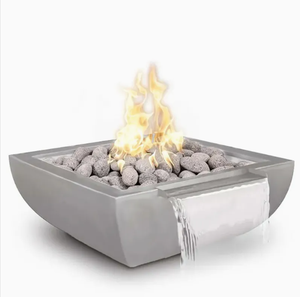 อ่างไฟเหล็กคอร์เทนพร้อมน้ำตกสำหรับสระว่ายน้ำ - Product Image 1