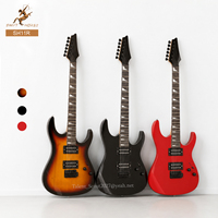 Professional 6 String 24 Fret Electric Guitar Basswood Body HH Pickups Maple Neck for Beginner Rock Metal Performance