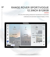 Reproductor Multimedia Inalámbrico Carplay Android AUTO Actualizado de 1920*1080p y 13.1 Pulgadas para Land Range Rover Sport Vogue Años 2018-2022