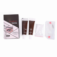 Kit Pewarna Alis Henna Kimia Profesional Tahan Air Tahan Lama Krim Pewarna Alis Semi-permanen