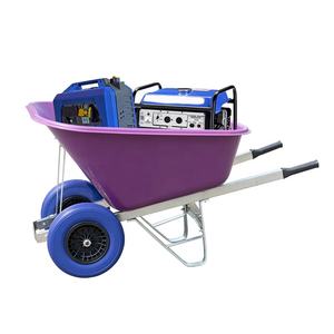 भारी शुल्क प्लास्टिक जुड़वां 200L Wheelbarrow जुड़वां व्हील बैरो - Product Image 3