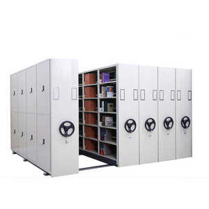 Estantería Móvil Compacta con Control Electrónico, Resistente, para Biblioteca, Mueble Metálico Moderno - Product Image 2