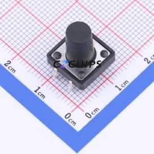 TSF001A13526A Tactile Switch DIP-4P,12x12mm Switch Round Button 2.6N Through Hole 12mm - Product Image 1