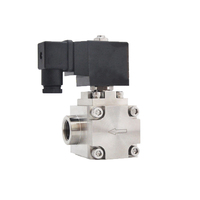 Vanne à boisseau sphérique pneumatique à double action PN16 DN50 en acier inoxydable 304 316 avec filetage femelle et électrovanne