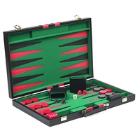 Jeu de Backgammon pour Enfants en Acrylique Lucite, Grand Plateau Premium de 18 pouces et Pièces de Jeu, Gobelets à Dés, Décoration Élégante pour Table Basse