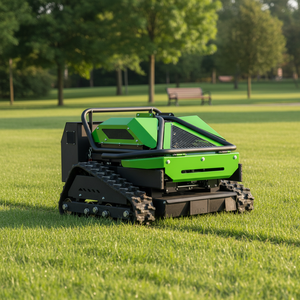 free shipping CE EPA 600mm industrial remote control mower 224cc crawler engine grass <b>cutter</b> slope garden equipment - Product Image 2