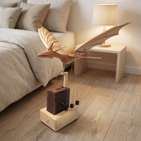 Adorno de Dragón de Madera Móvil Hecho a Mano, Decoración de Escritorio de Fantasía y Mitología, Regalo para Amantes de los Libros de Fantasía, Coleccionistas, Niños y Fanáticos de los Juegos