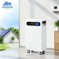Batterie LiFePO4 51,2 V 314 Ah 16 kWh tout-en-un empilable innovante avec interaction LED et surveillance intelligente Bluetooth pour projets solaires domestiques