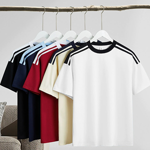 Y2K Vintage High-Street Tee 240gsm Heavyweight Colorblock Surdimensionné - Product Image 2