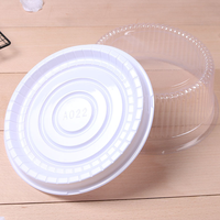 Boîte d'emballage ronde pour gâteaux et pains YuXuan, jetable, de qualité alimentaire, en PET/PVC/PP, 7 pouces, avec couvercle transparent, impression UV, taille personnalisable