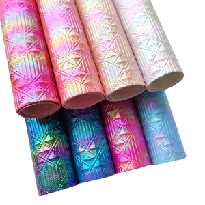 Nhà Máy Nóng Bán Mô Hình Hình Học Thiết Kế Đầy Màu Sắc Nổi Da Tổng Hợp Da Nhân Tạo Chịu Mài Mòn Chất Liệu - Product Image 5