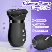 Vibrateur de massage mammaire vibrant à succion, avec fonction de léchage de langue et de succion buccale, design lèvres rouges, pour femmes, 10 fonctions