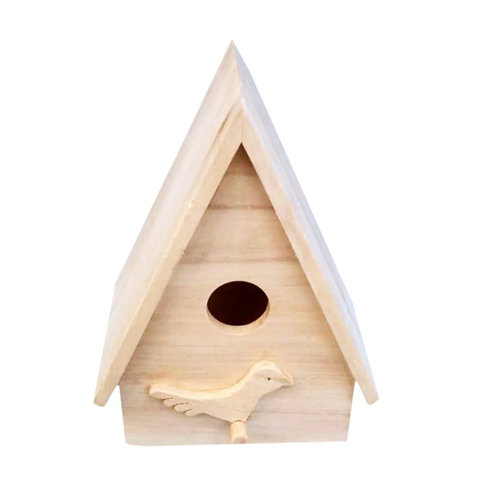 WILDMX exterior con poste Finch Bluebird Cardinals colgante Birdhouse Liquidación Garden Country Cottages Custom Wooden Bird House