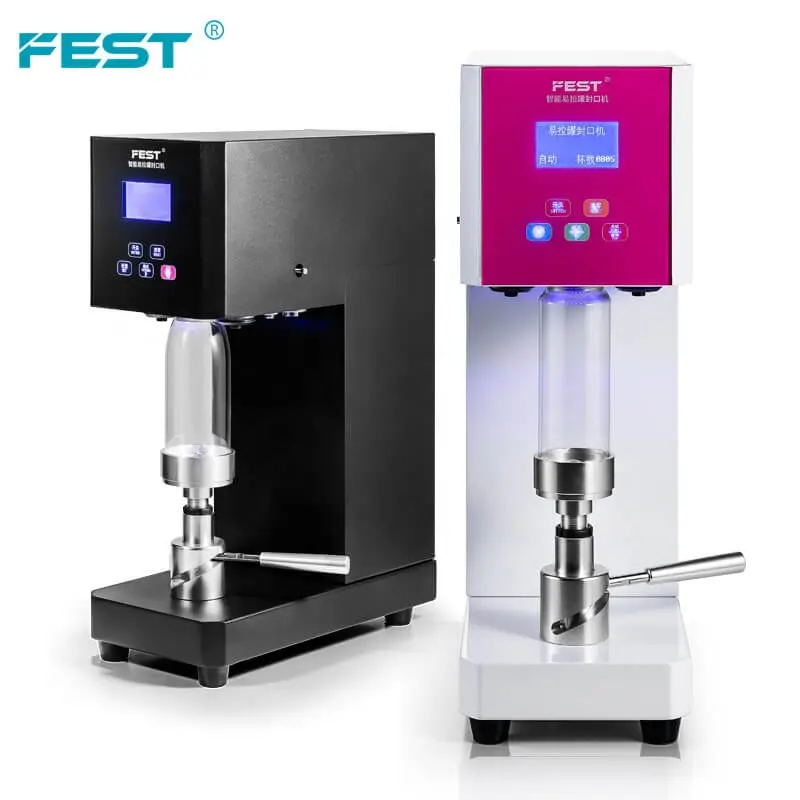 FEST Juice Beer Canner Bottle 250ml 330ml 500ml 650ml Bebida Aluminio Can Sellado Manual Canning Pet Plastic Can Seller Machine