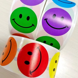 Autocollants colorés et mignons en forme de visage souriant pour scrapbooking et loisirs créatifs - Product Image 2