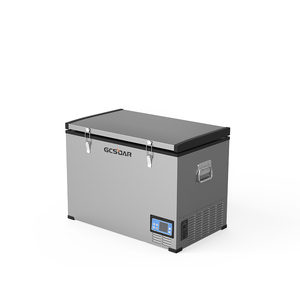 Nevera Portátil GCSOAR de 95L con Pantalla Digital y Doble Tapa, Refrigerador para Acampar al Aire Libre, Color Gris Plateado - Product Image 6