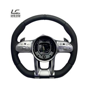 Volante Deportivo de Cuero con Fibra de Carbono para <span class=keywords><strong>Mercedes</strong></span>-Benz, Modelos W205/W213/W222 - Product Image 1