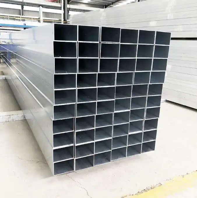 1050 tabung aluminium/pipa jual cepat seri 1000 tabung Aluminium anodisasi pipa persegi panjang/pipa bulat