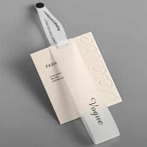 Etiqueta Colgante de Papel Mate de <span class=keywords><strong>Doble</strong></span> Capa de Lujo, Impresión Personalizada con su Logotipo y Nombre de Marca, Etiqueta Colgante para Ropa - Product Image 5