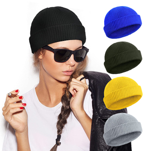 Bonnet de montre pour homme <span class=keywords><strong>chalutier</strong></span> bonnet avec bord enroulé vente en gros bonnet d'hiver chaud bonnet de pêcheur à revers courts pour femmes - Product Image 1