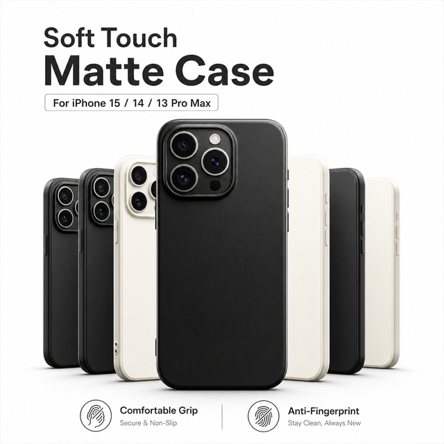 Factory Customization Ultra Thin Matte TPU Pure Color Phone Case for 15/14/13 Pro Max 360 Protection Soft Touch