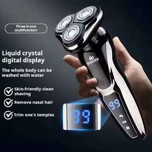 Afeitadora 3 en 1 para Hombre, Kit de Aseo Masculino, Afeitadora Eléctrica con Pantalla LCD, Recortadora de Pelo Impermeable, Recortadora de Vello Nasal y de Orejas, y Rasuradora de Barba - Product Image 6