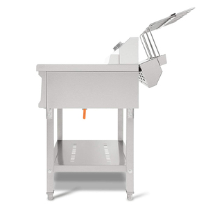 Độc Thân 76L Dung Tích Lớn Với 2 Giỏ Đứng Miễn Phí Fryer Cho Pháp Khoai Tây Chiên Gà - Product Image 4