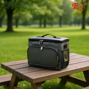 Borsa Termica per Pranzo in Neoprene Isolato EB 10X7.5X9.5, Borsa Frigo per Picnic con Chiusura a Cerniera, Stile Casual - Product Image 2