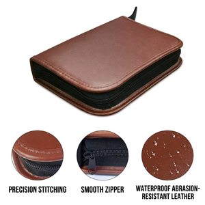 Porta Tarjetas de Puntuación de Golf Resistente al Agua, Estuche de Almacenamiento con Cierre de Cuero PU para Bolsa de Golf - Product Image 2